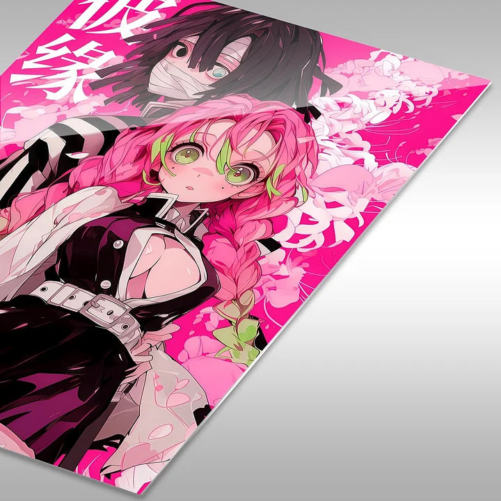 MitsuriKanroji ObanaiIguro Metallic Poster (Limited Edition)