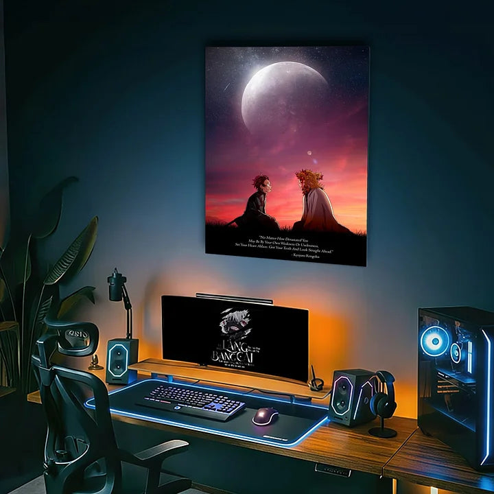 Tanjiro Rengoku Emotional Metallic Poster (Limited edition)