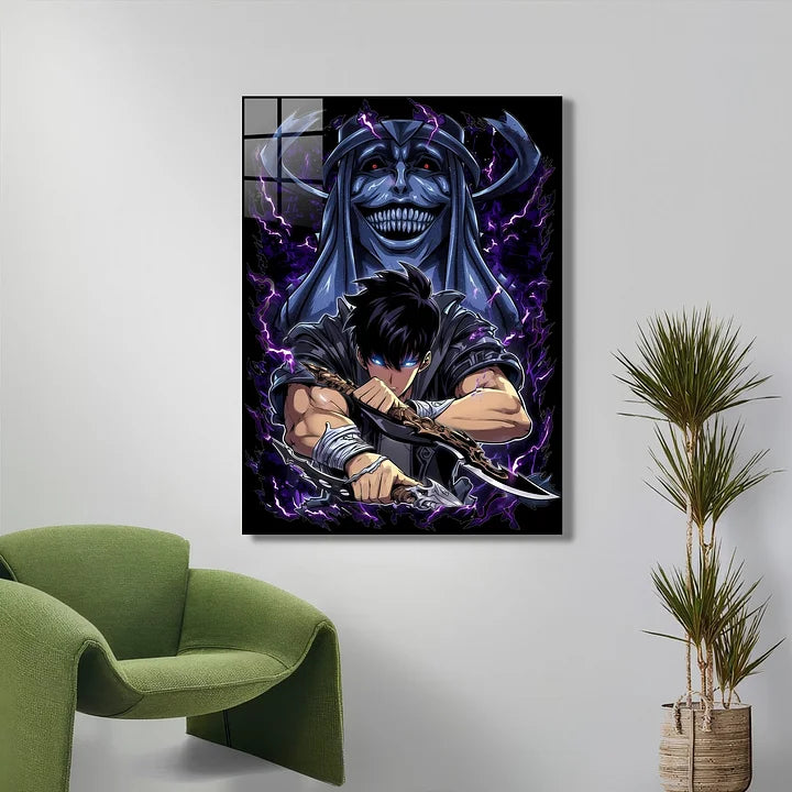 Sung Jinwoo Shadow Monarch Metallic Poster