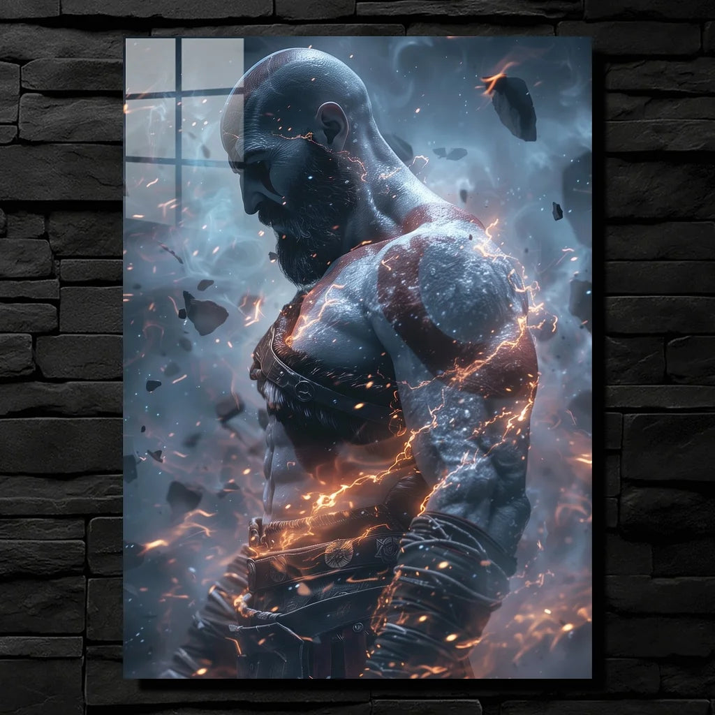 God of War Kratos Metallic Poster (Limited Edition)