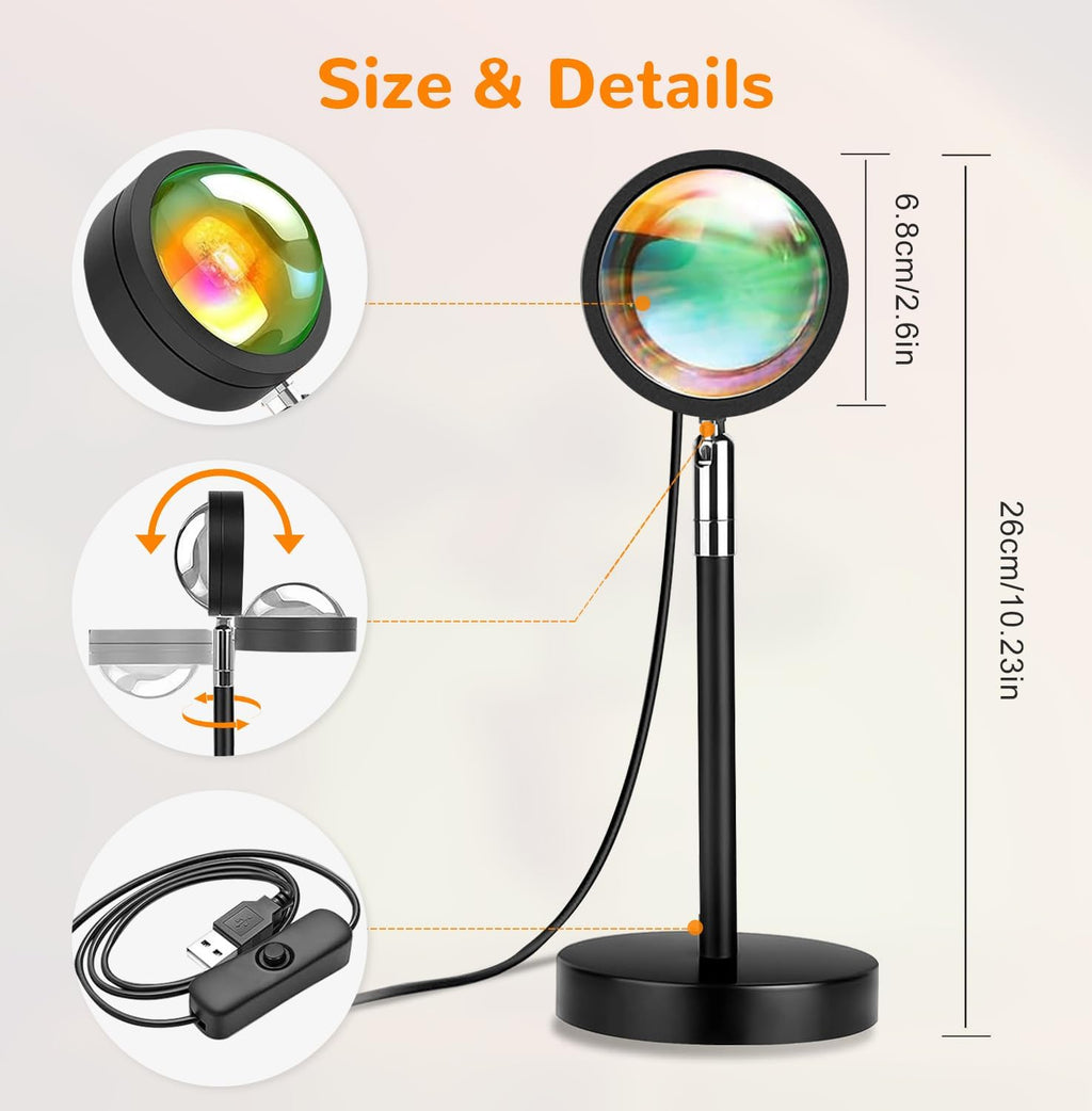 The Sunset Lamp™- App Control, Premium Metal Body Lamp