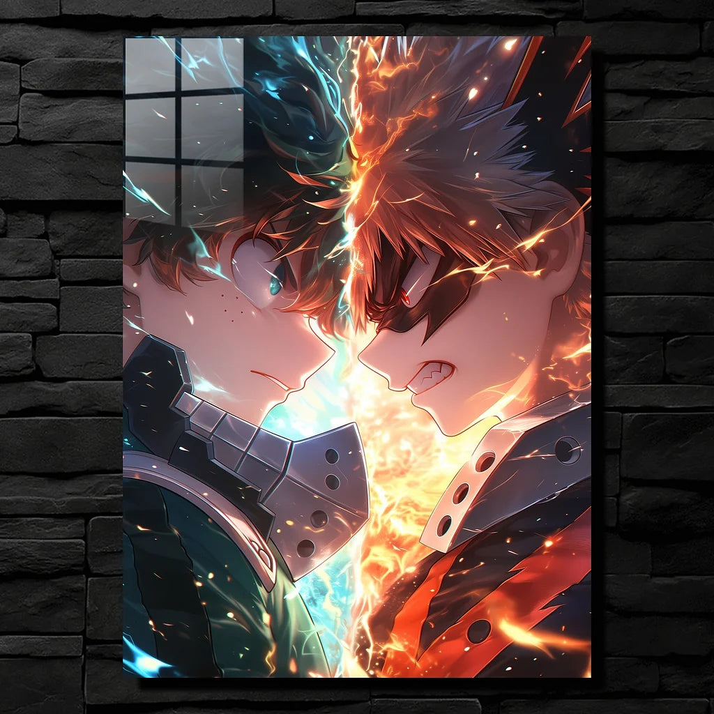 Izuku Katsuki Showdown Metallic Poster