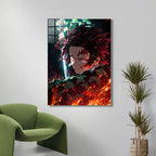 Tanjiro Fire Metallic Poster (Limited Edition)