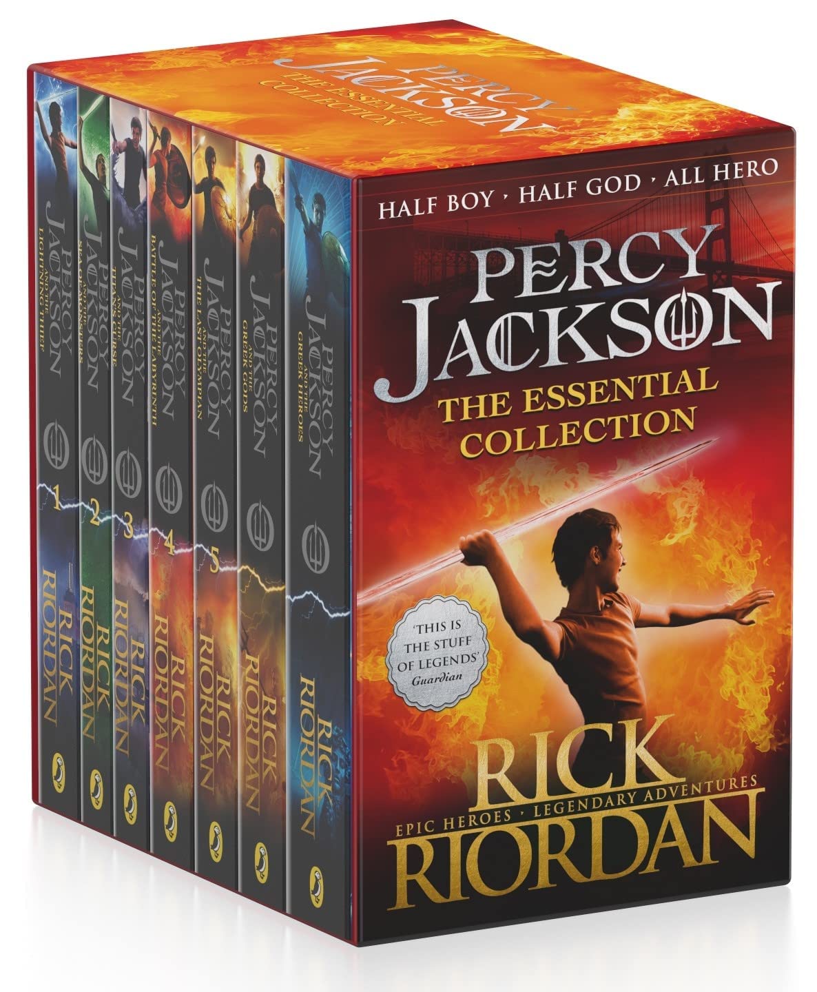 Percy Jackson The Essential Collection Box Set (7 Books Set) by Rick Riordan