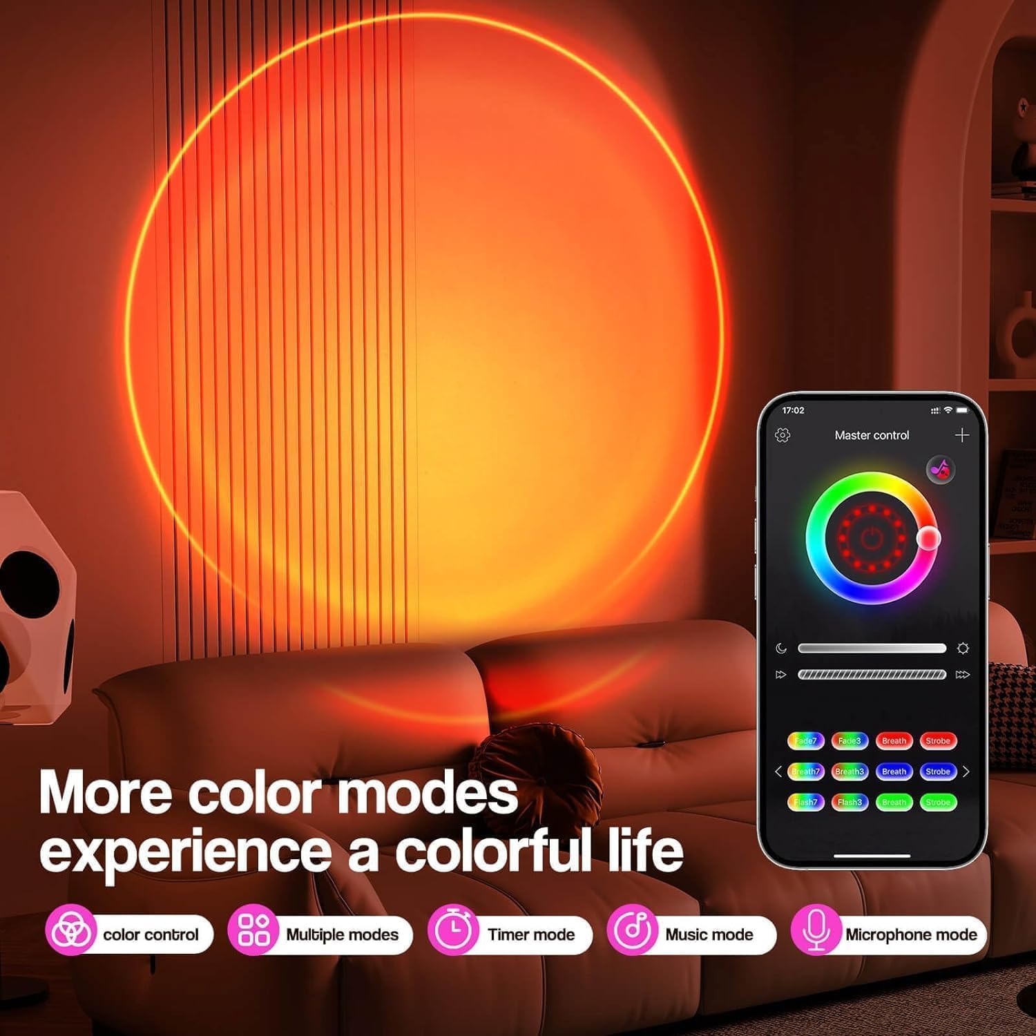 The Sunset Lamp™- App Control, Premium Metal Body Lamp