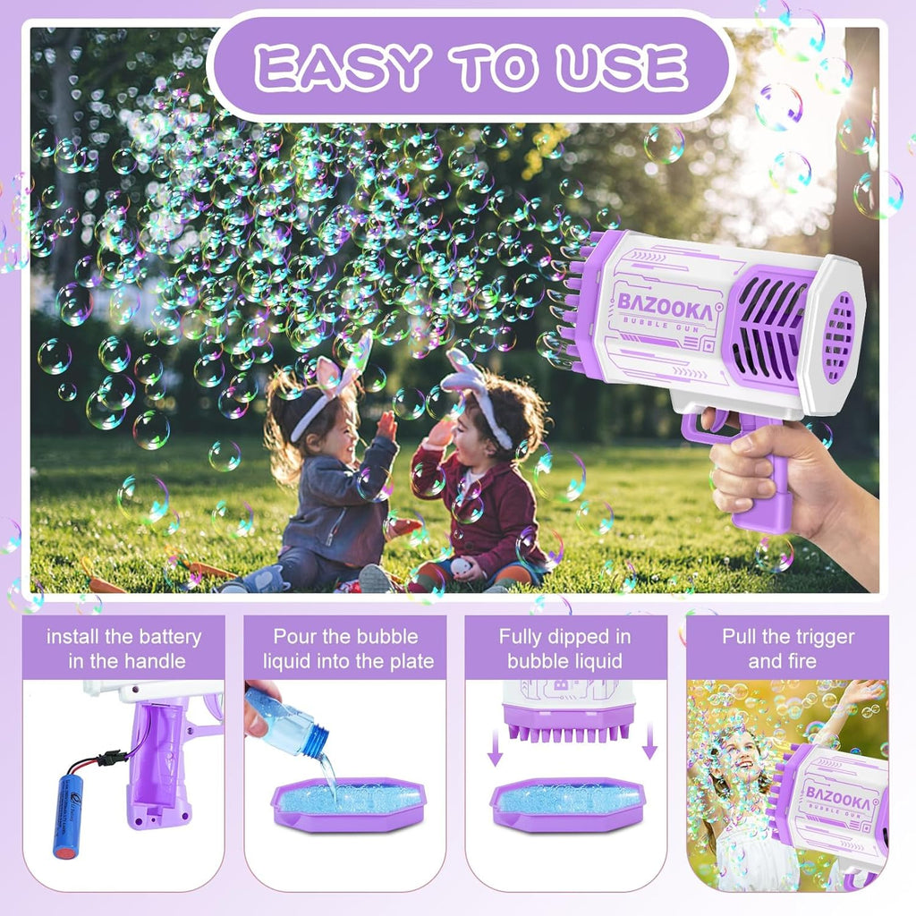 Bubble Gun™ - perfect gift for kids and adults, most powerful Bubble Shooter