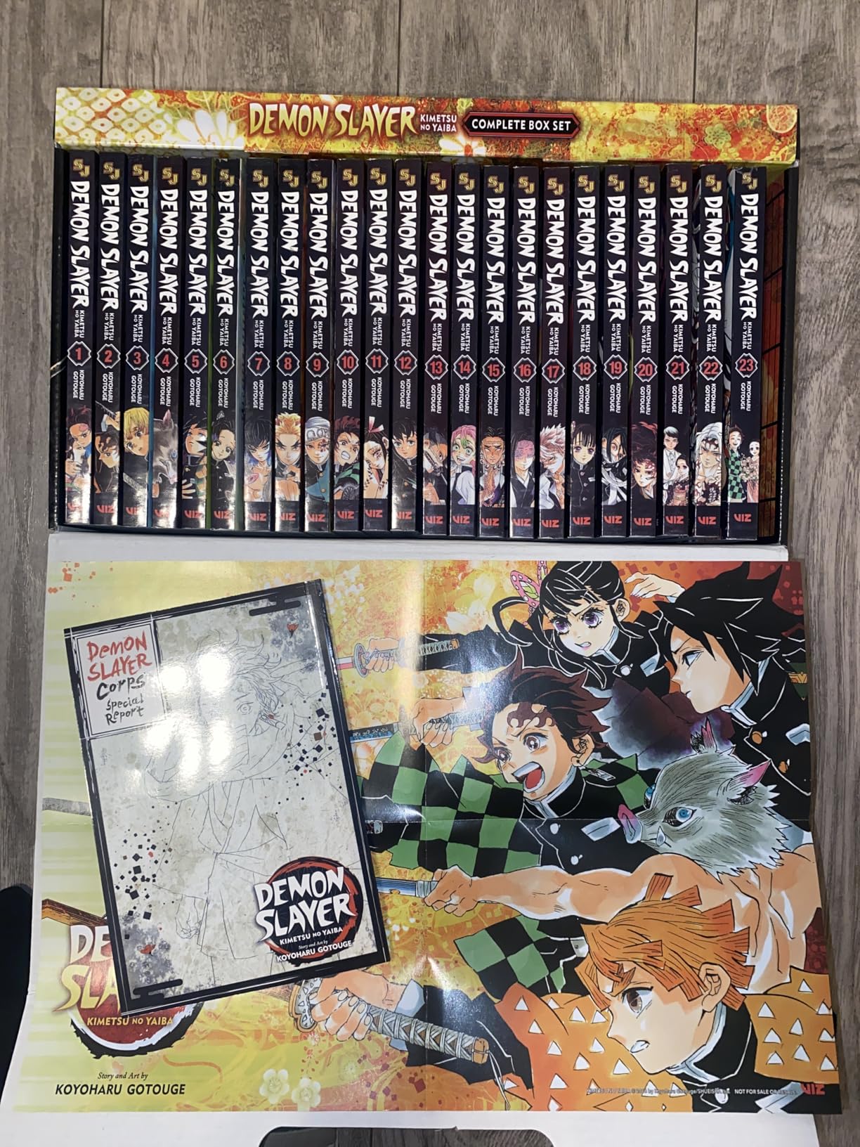 Demon Slayer Manga Box Set: Includes volumes 1-23 with premium Posters