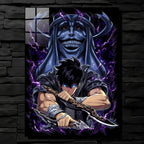 Sung Jinwoo Shadow Monarch Metallic Poster