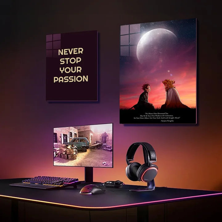 Tanjiro Rengoku Emotional Metallic Poster (Limited edition)