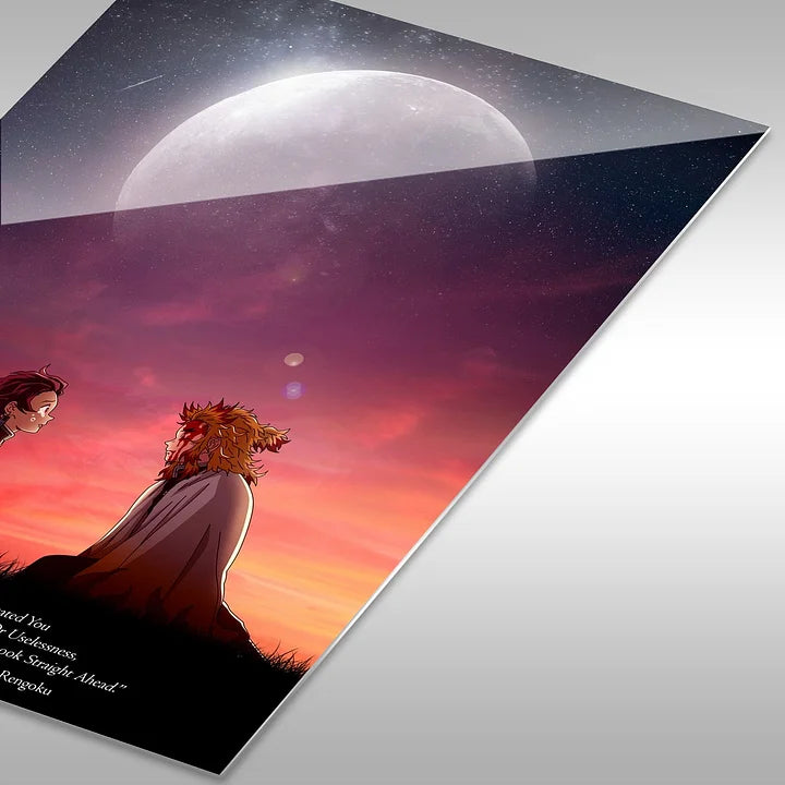 Tanjiro Rengoku Emotional Metallic Poster (Limited edition)