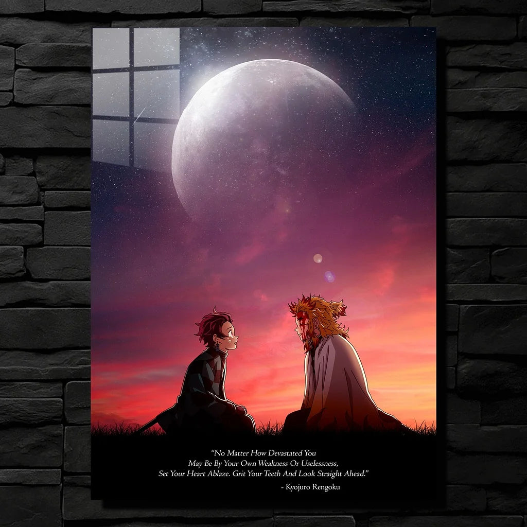 Tanjiro Rengoku Emotional Metallic Poster (Limited edition)
