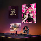 MitsuriKanroji ObanaiIguro Metallic Poster (Limited Edition)