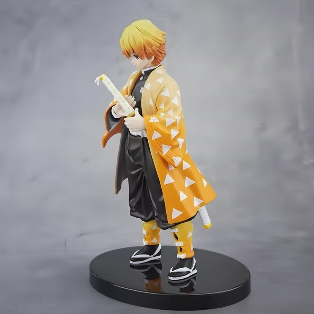 Demon Slayer- Zenitsu Agatsuma Premium Action Figure | 17cm Detailed Anime Figure